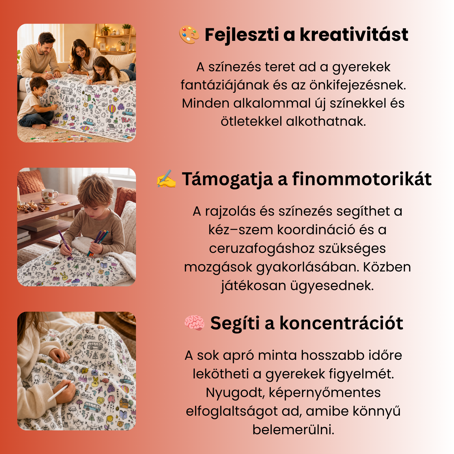 SzínÁlom - Szinezhető takaró