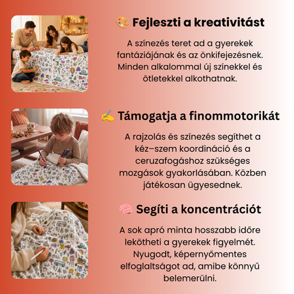 SzínÁlom - Szinezhető takaró