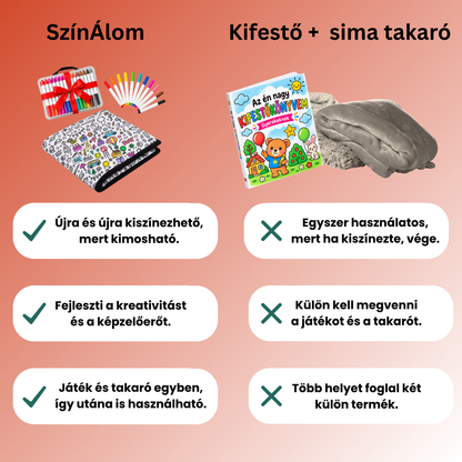 SzínÁlom - Szinezhető takaró