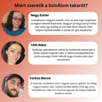 SzínÁlom - Szinezhető takaró